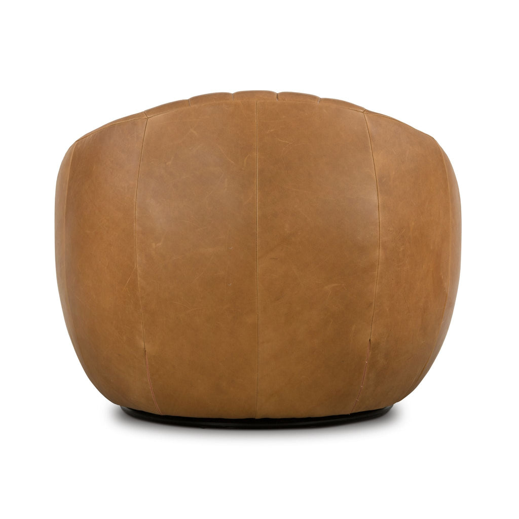 Simone Leather Swivel Chair - Sage InteriorsFHAccent Chair