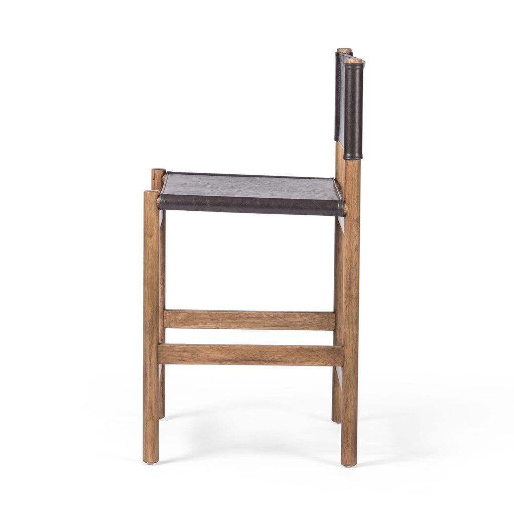 Sling Bar + Counter Stool, Leather Vintage Black - Sage InteriorsFH