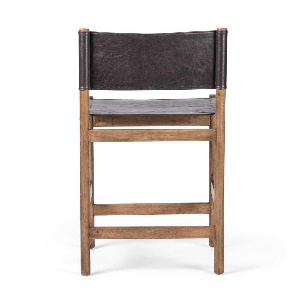 Sling Bar + Counter Stool, Leather Vintage Black - Sage InteriorsFH