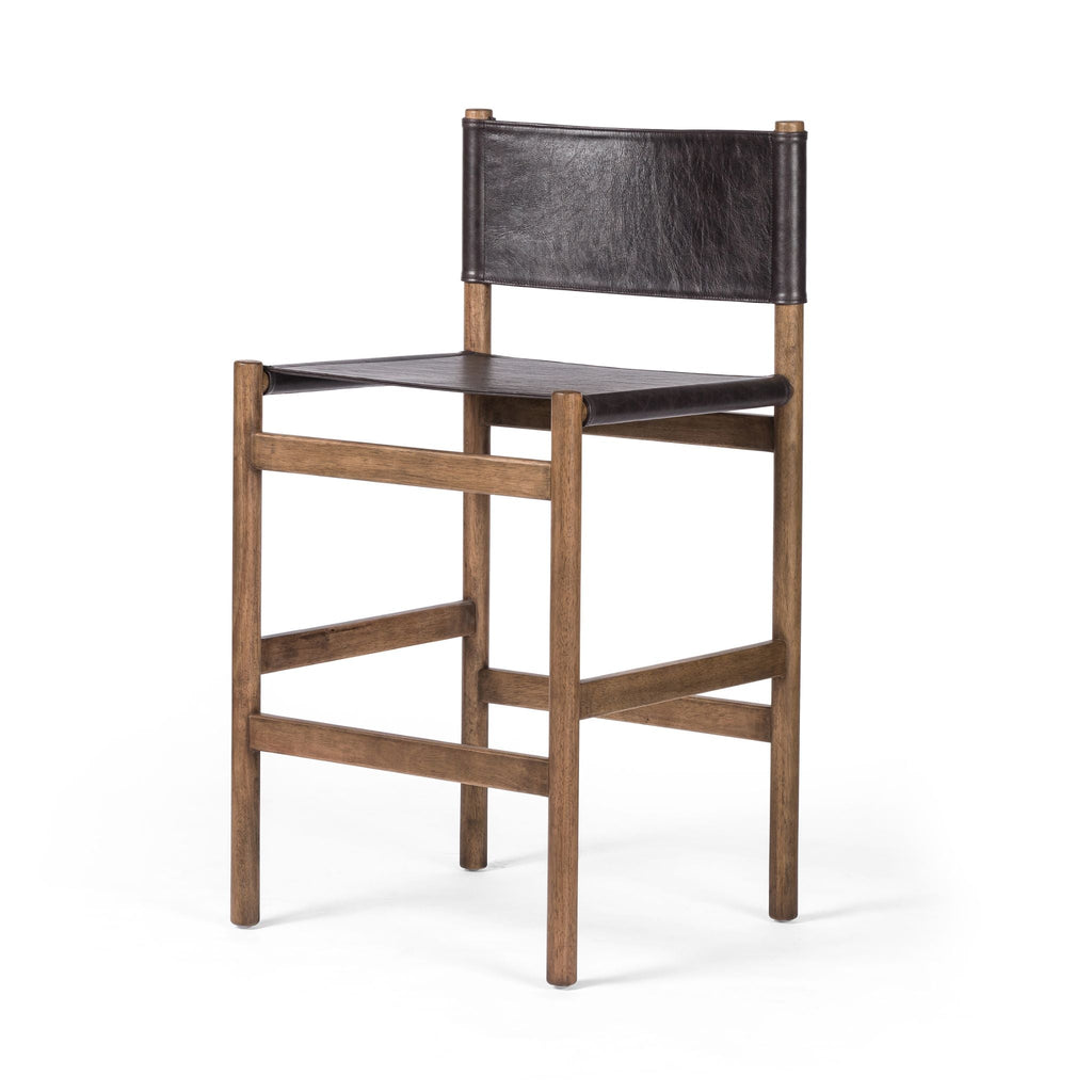 Sling Bar + Counter Stool, Leather Vintage Black - Sage InteriorsFH
