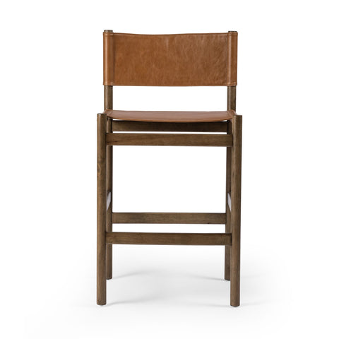 Sling Bar + Counter Stool, Leather Vintage Butterscotch