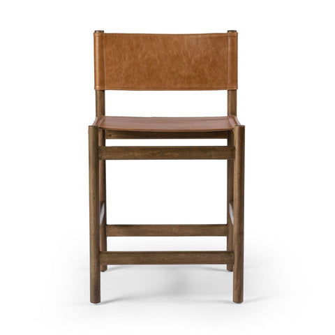 Sling Counter Stool, Leather Vintage Butterscotch, Delivered to You Sooner