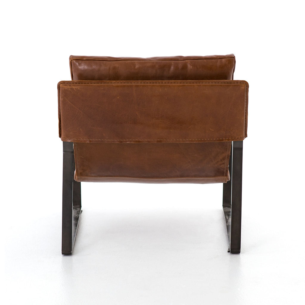Sling Chair, Leather Dakota Tobacco - Sage InteriorsFour Handschair