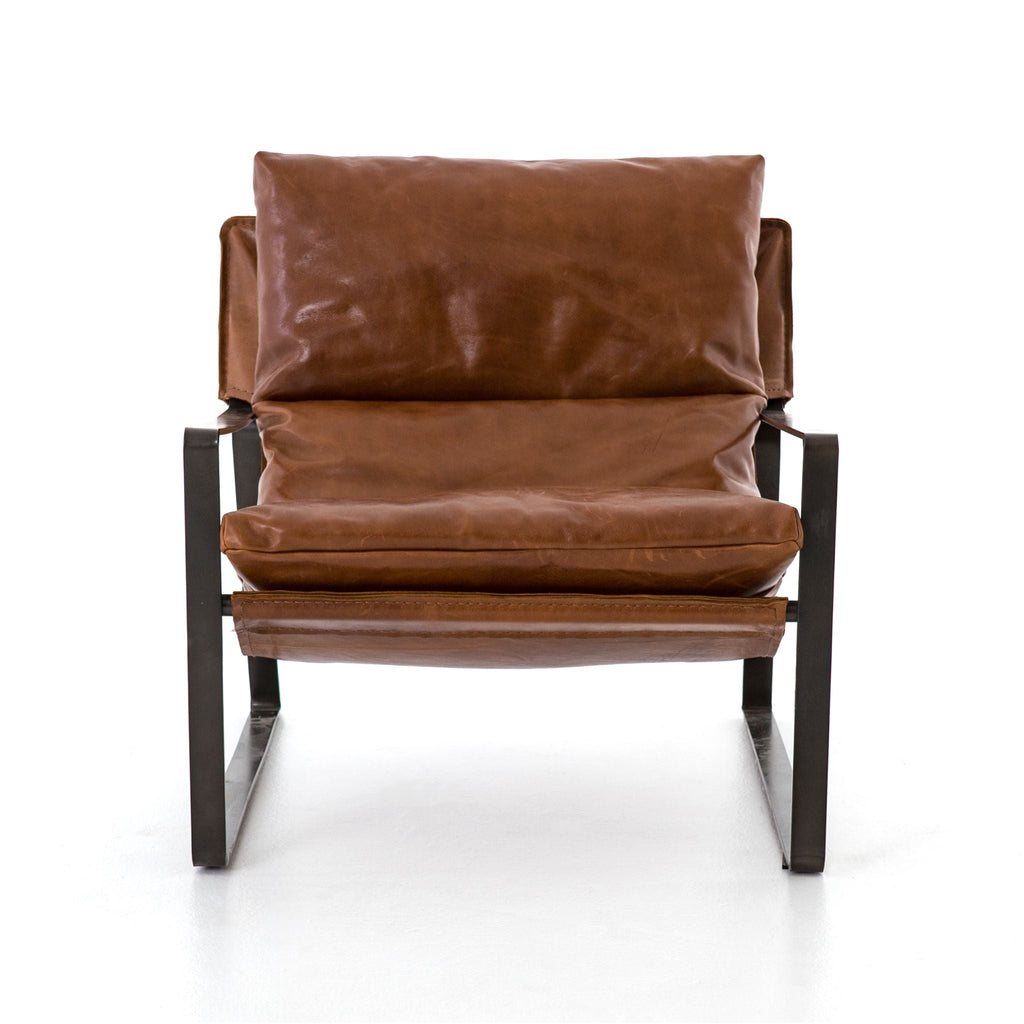 Sling Chair, Leather Dakota Tobacco - Sage InteriorsFour Handschair