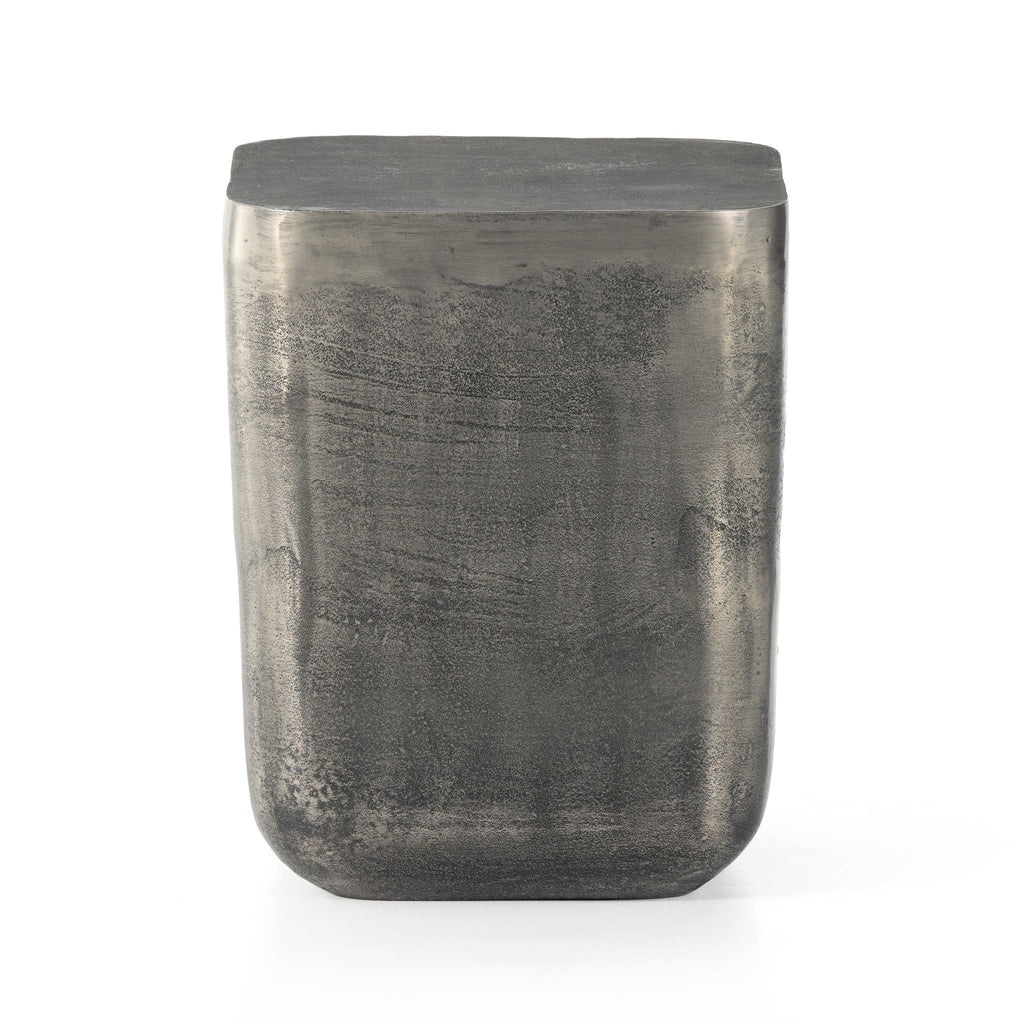 Smoked Aluminum Square Side Table - Sage InteriorsFHcoffee table