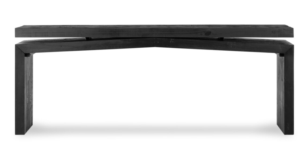 Smoked Black Veneer - Sage InteriorsFour HandsConsole Table