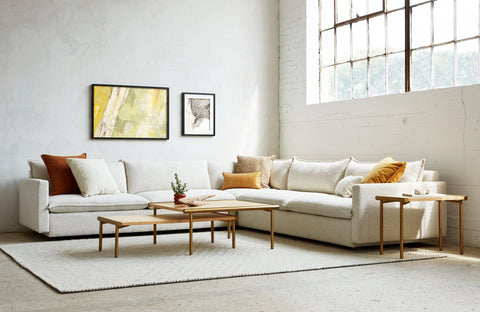 Sola Bi - Sectional Sofa – Modern Coastal Design with Cushions - Sage InteriorsGusSofa