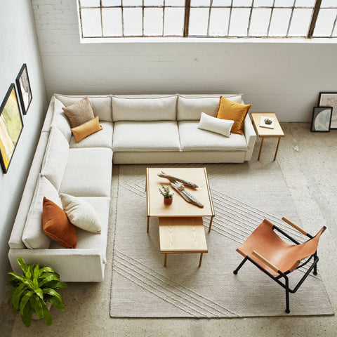 Sola Bi - Sectional Sofa – Modern Coastal Design with Cushions - Sage InteriorsGusSofa