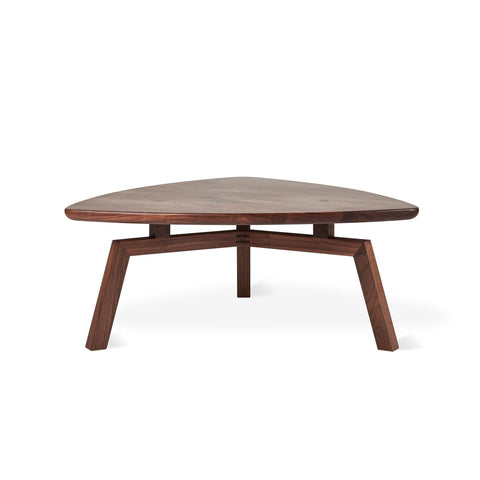 Solana Triangular Coffee Table – Solid Walnut with Exposed Joinery - Sage InteriorsSage InteriorsSolana Oval Table