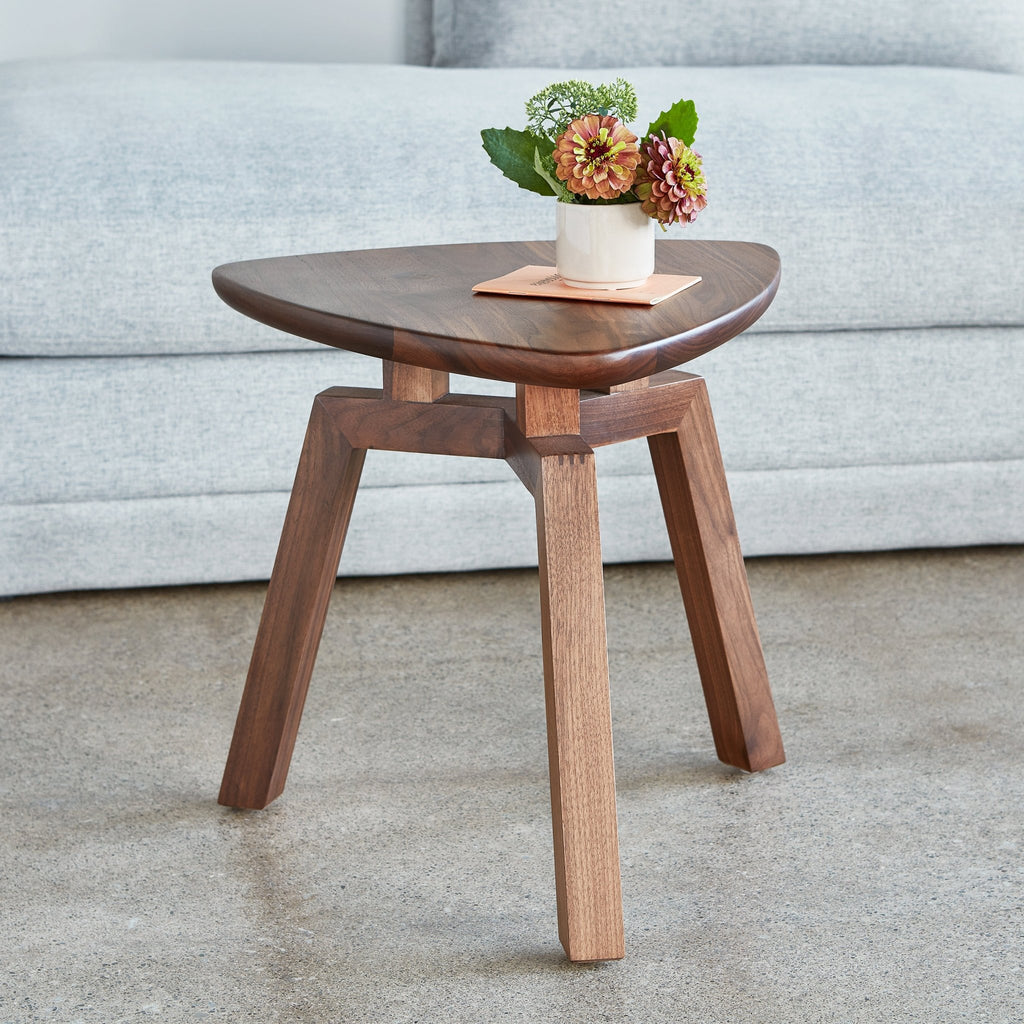 Solana Triangular End Table – Solid Walnut or FSC® - Certified Ash - Sage InteriorsSage InteriorsSolana Oval Table