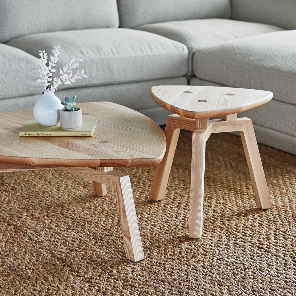 Solana Triangular End Table – Solid Walnut or FSC® - Certified Ash - Sage InteriorsSage InteriorsSolana Oval Table