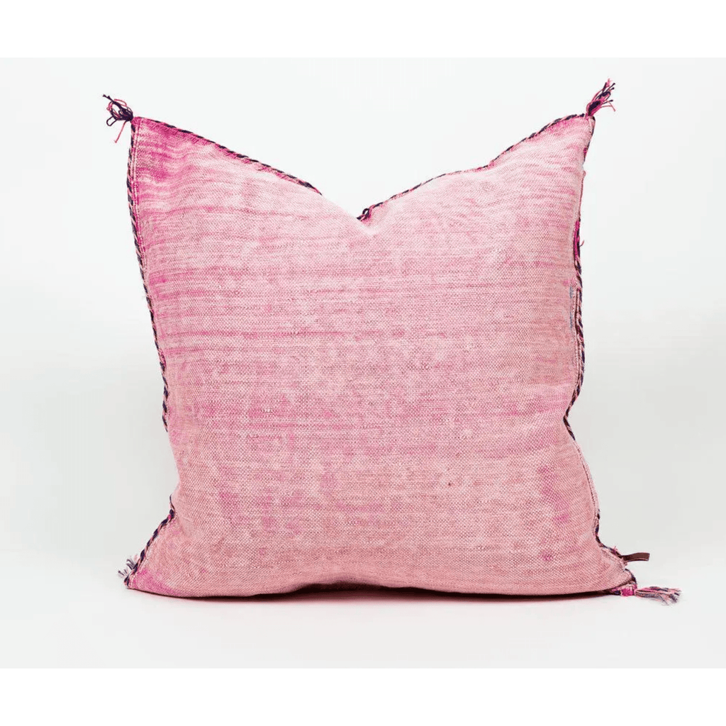 Sous Pink Handmade Moroccan Cactus Silk Pillow - Sage InteriorsBryar Wolf