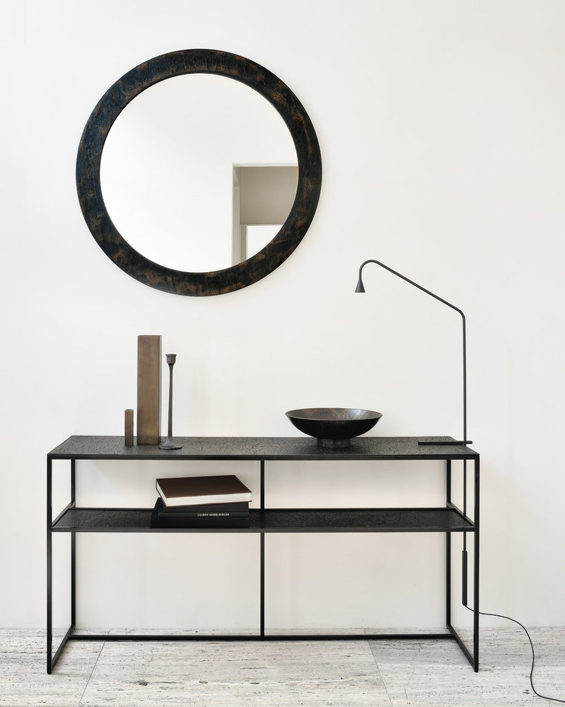 Sphere Wall Mirror Bronze Finish with Sculpted Frame Sage Interiors - Sage InteriorsEthnicraftMirror