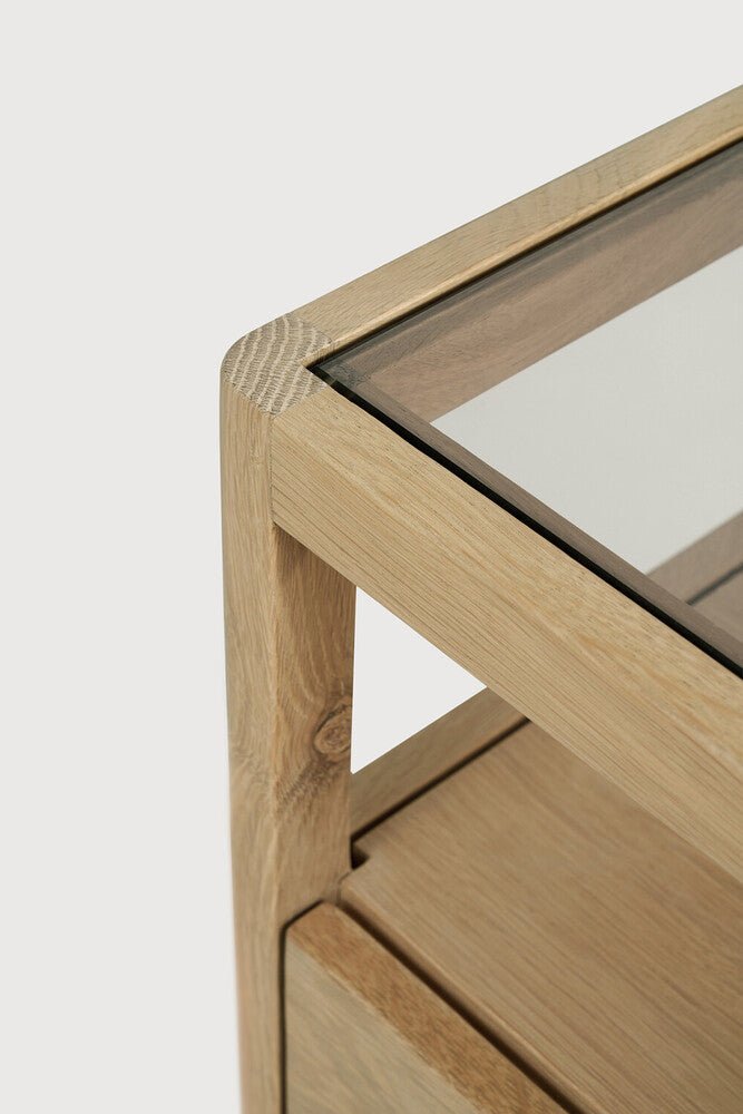 Spindle Bedside Table – Modern Solid Wood Nightstand | Sage Interiors - Sage InteriorsEthnicraft