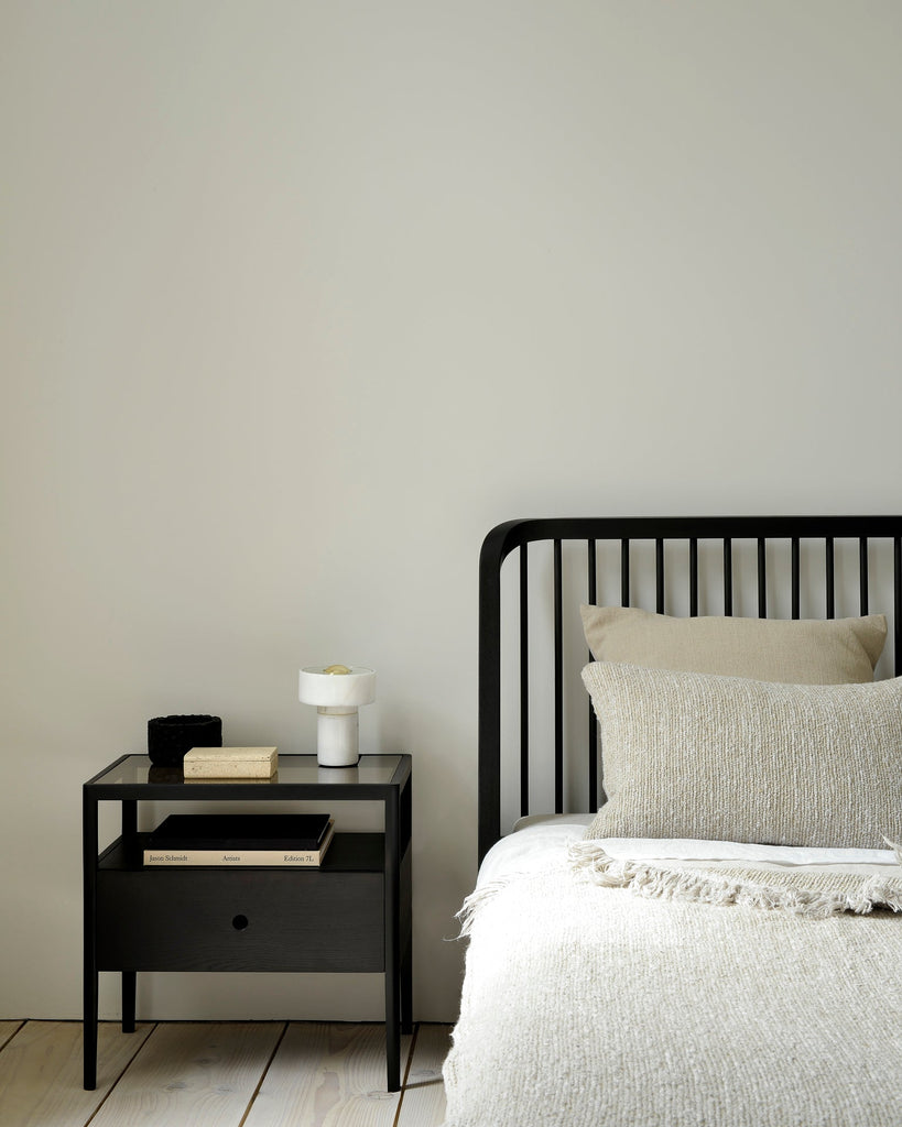 Spindle Bedside Table – Modern Solid Wood Nightstand | Sage Interiors - Sage InteriorsEthnicraft