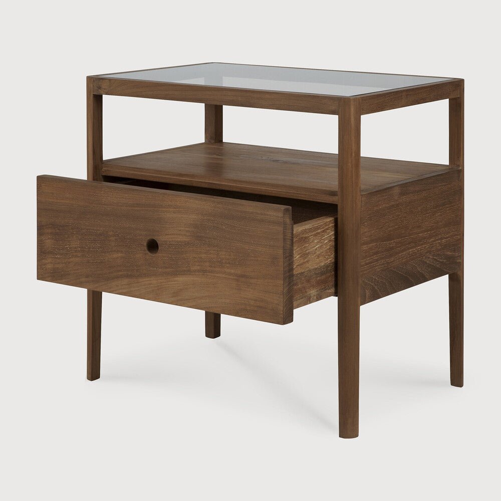 Spindle Bedside Table – Modern Solid Wood Nightstand | Sage Interiors - Sage InteriorsEthnicraft