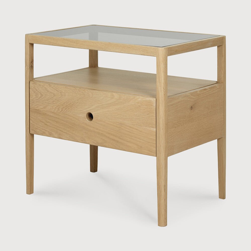 Spindle Bedside Table – Modern Solid Wood Nightstand | Sage Interiors - Sage InteriorsEthnicraft