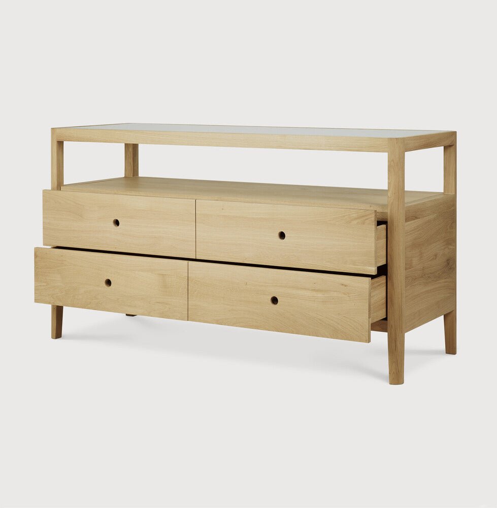 Spindle Dresser – Minimalist Solid Wood Dresser - Sage InteriorsEthnicraft