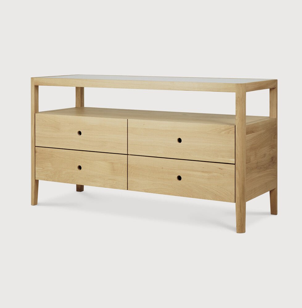Spindle Dresser – Minimalist Solid Wood Dresser - Sage InteriorsEthnicraft