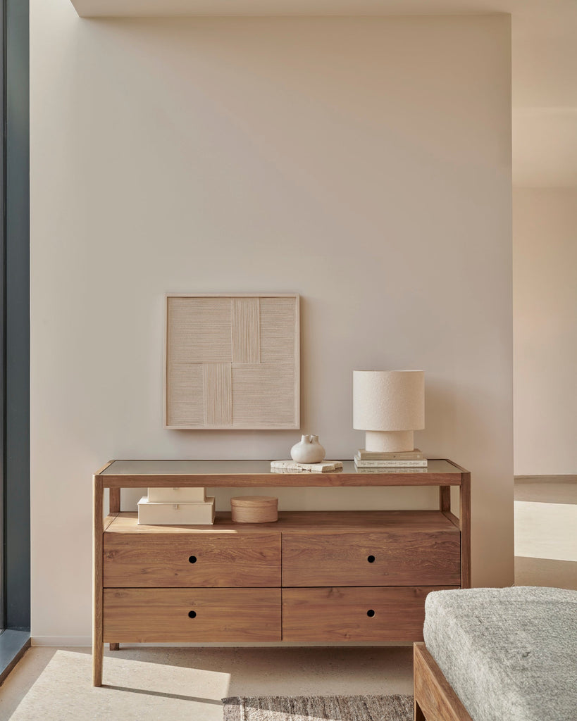 Spindle Dresser – Minimalist Solid Wood Dresser - Sage InteriorsEthnicraft