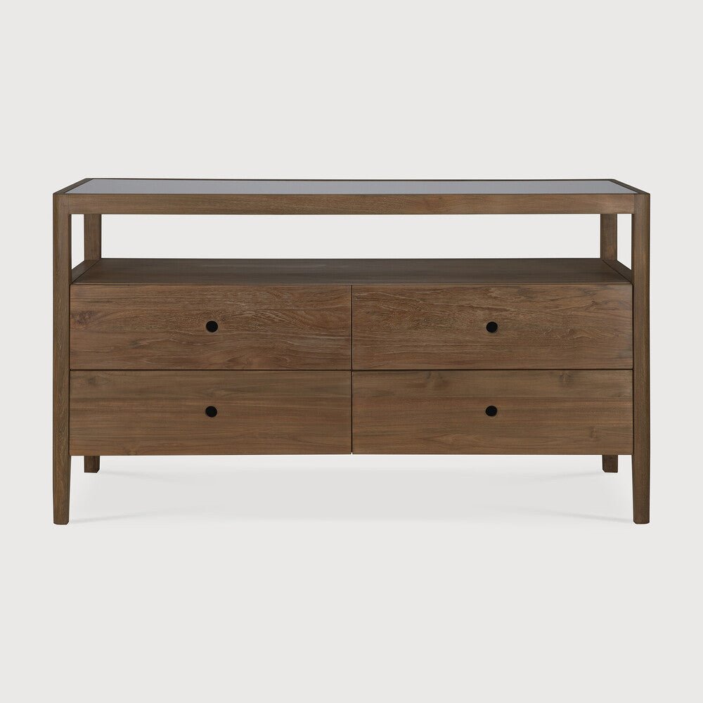 Spindle Dresser – Minimalist Solid Wood Dresser - Sage InteriorsEthnicraft
