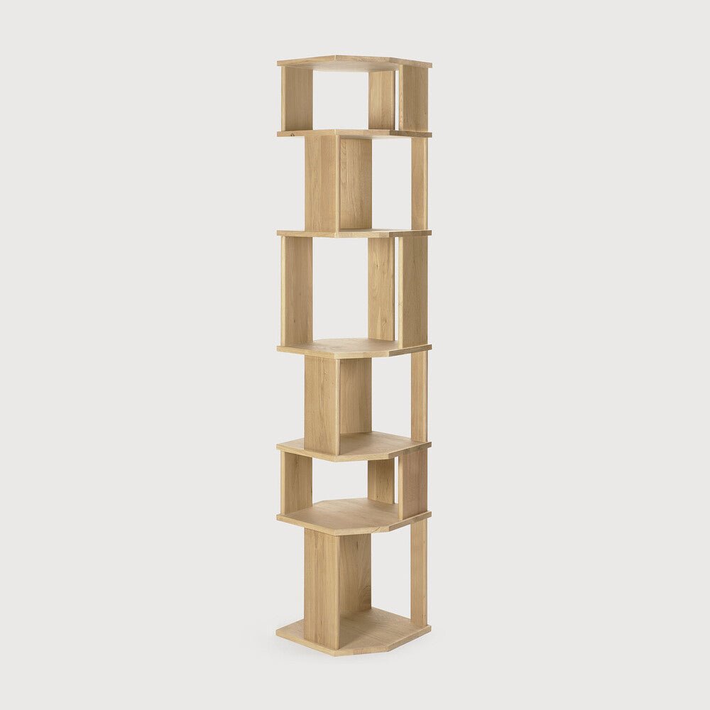 Stairs Column – Modern Wooden Display Shelf Sage Interiors - Sage InteriorsEthnicraft