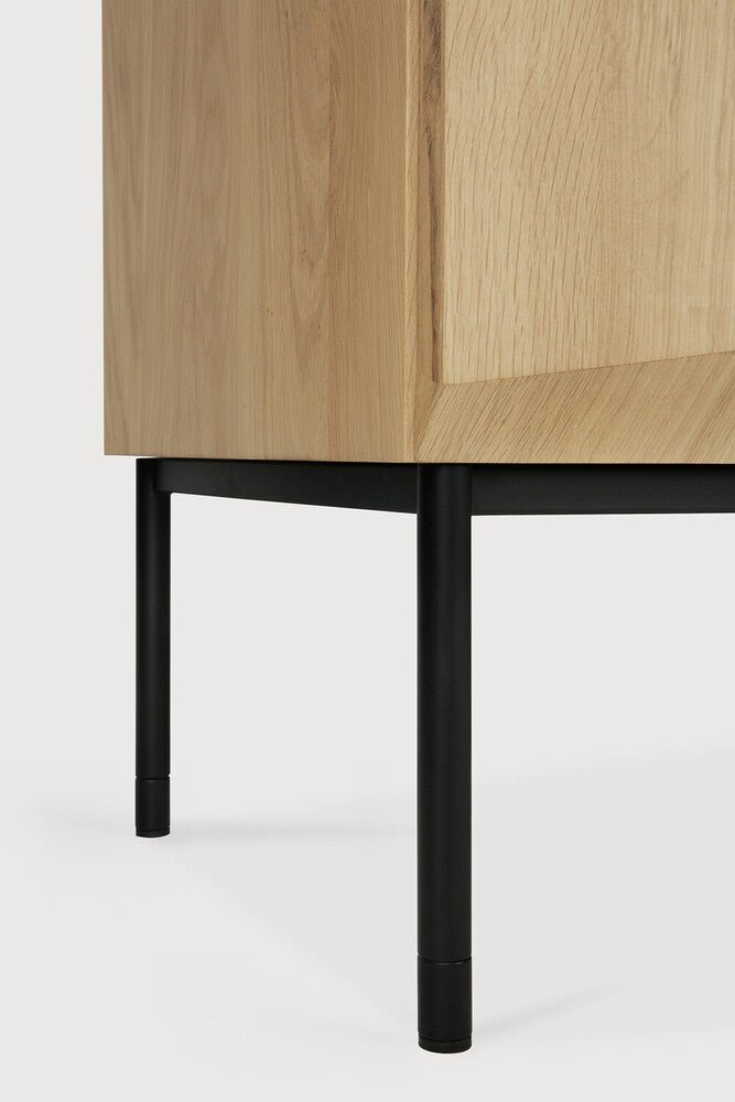 Stairs Oak Sideboard – Sculptural Storage with Modern Geometric Design - Sage InteriorsEthnicraft