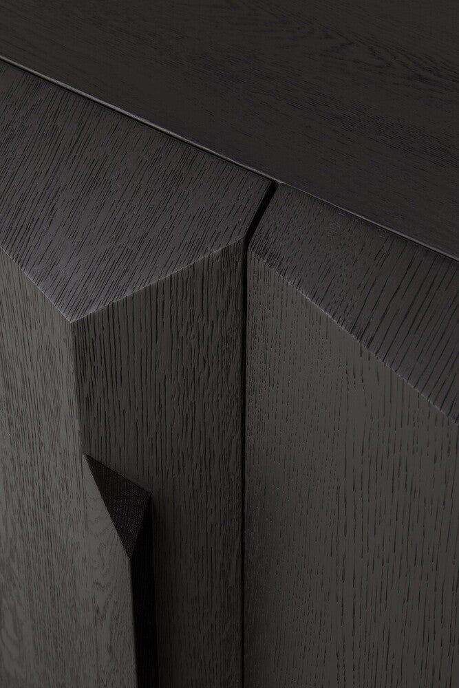 Stairs Oak Sideboard – Sculptural Storage with Modern Geometric Design - Sage InteriorsEthnicraft
