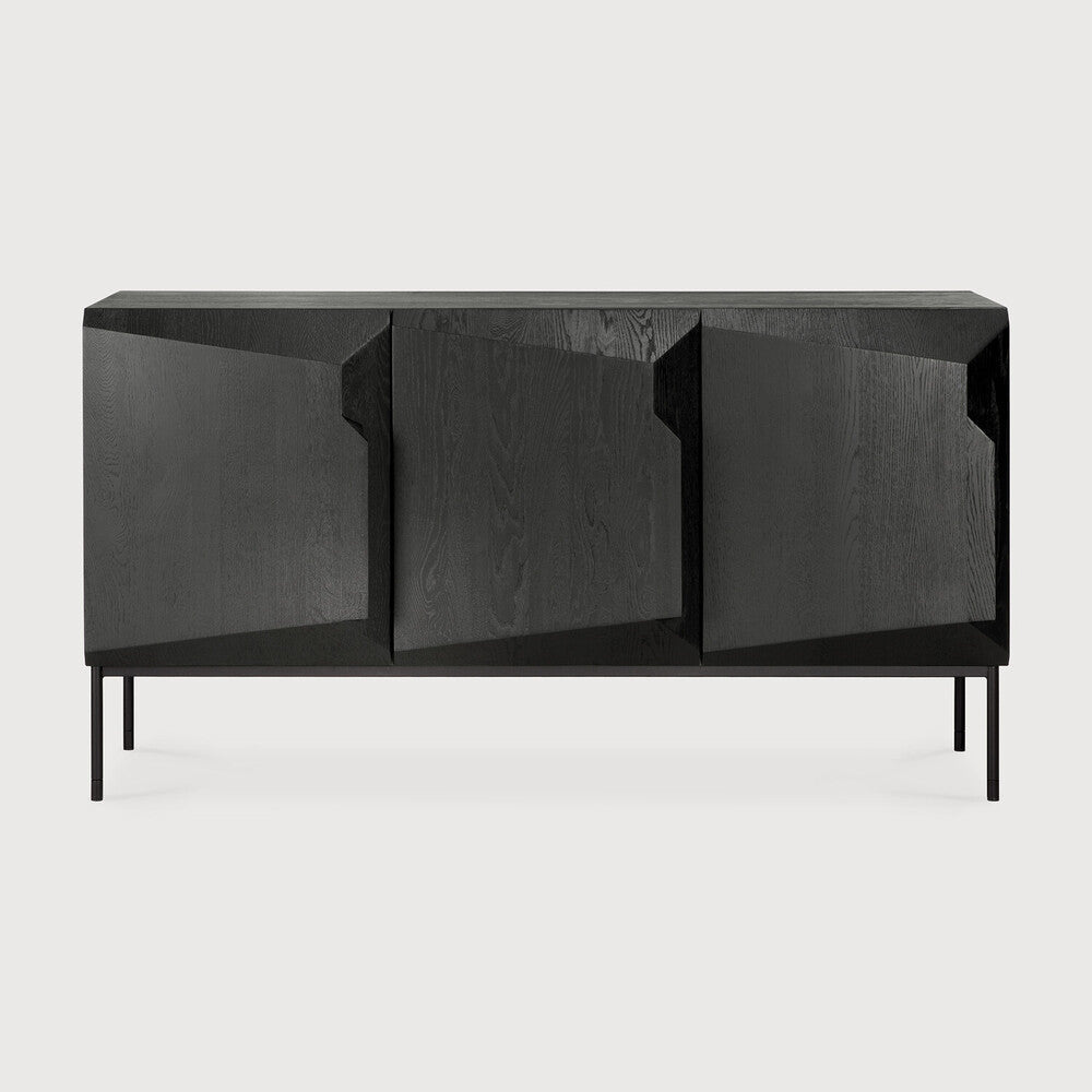 Stairs Oak Sideboard – Sculptural Storage with Modern Geometric Design - Sage InteriorsEthnicraft