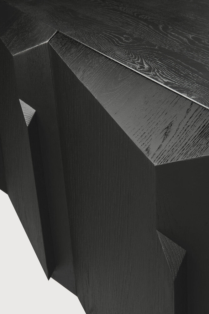 Stairs Oak Sideboard – Sculptural Storage with Modern Geometric Design - Sage InteriorsEthnicraft