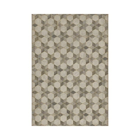 Starlight Vintage Vinyl Floorcloth - Sage InteriorsSpicher and Co