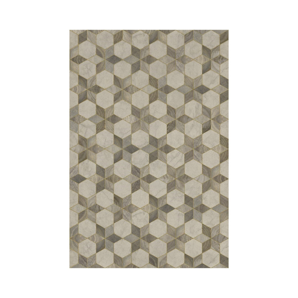 Starlight Vintage Vinyl Floorcloth - Sage InteriorsSpicher and Co