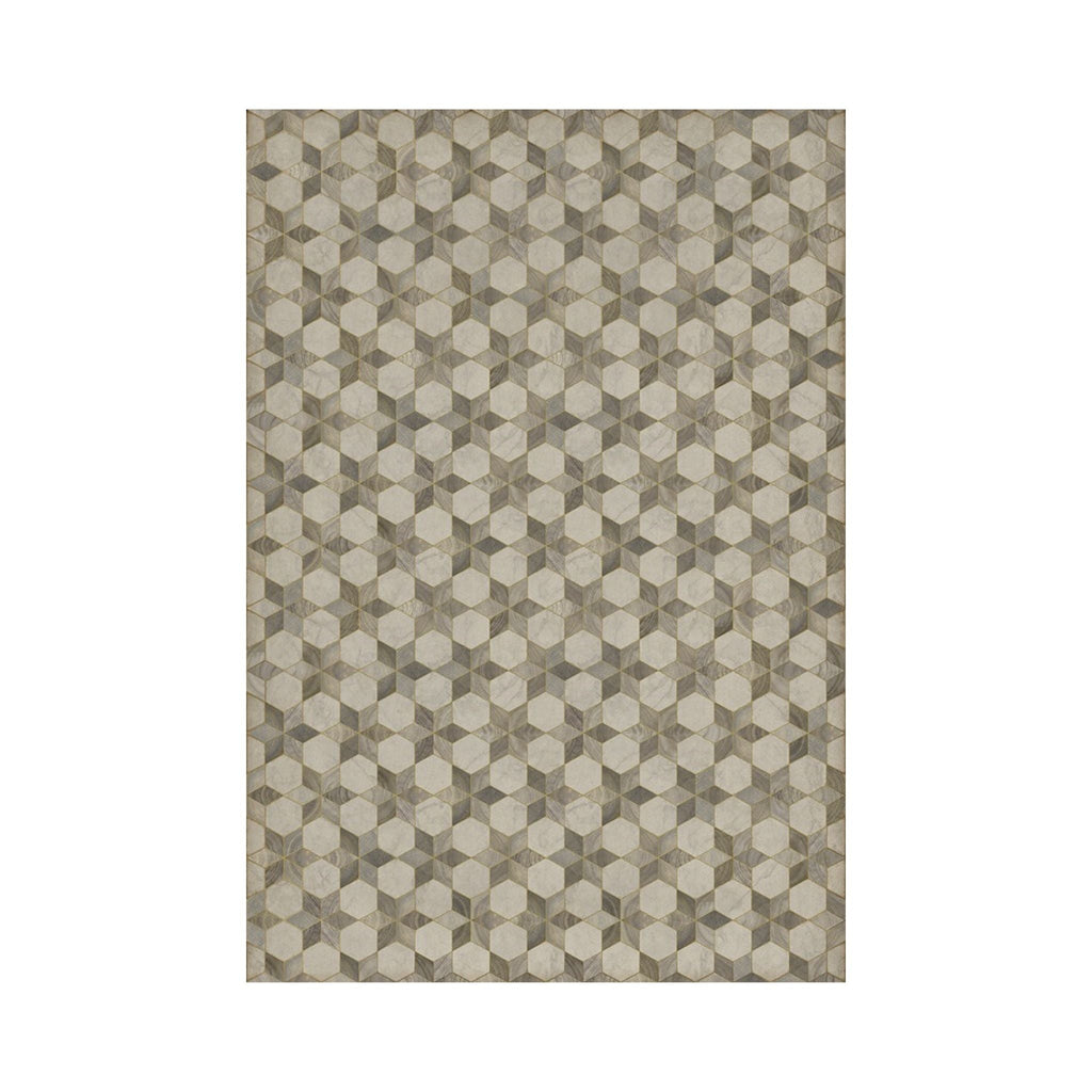 Starlight Vintage Vinyl Floorcloth - Sage InteriorsSpicher and Co