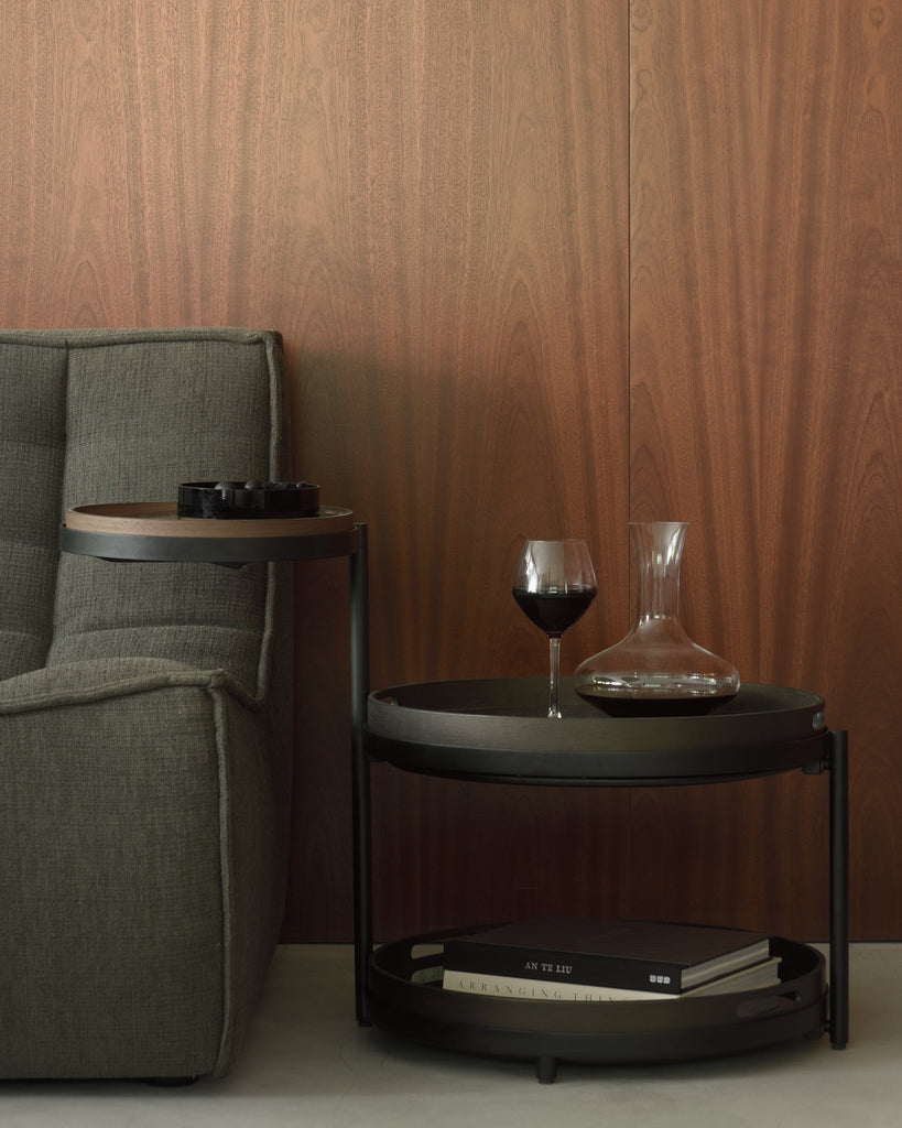 Swivel Tray Side Table – Modern & Functional - Sage InteriorsEthnicraftSide Table
