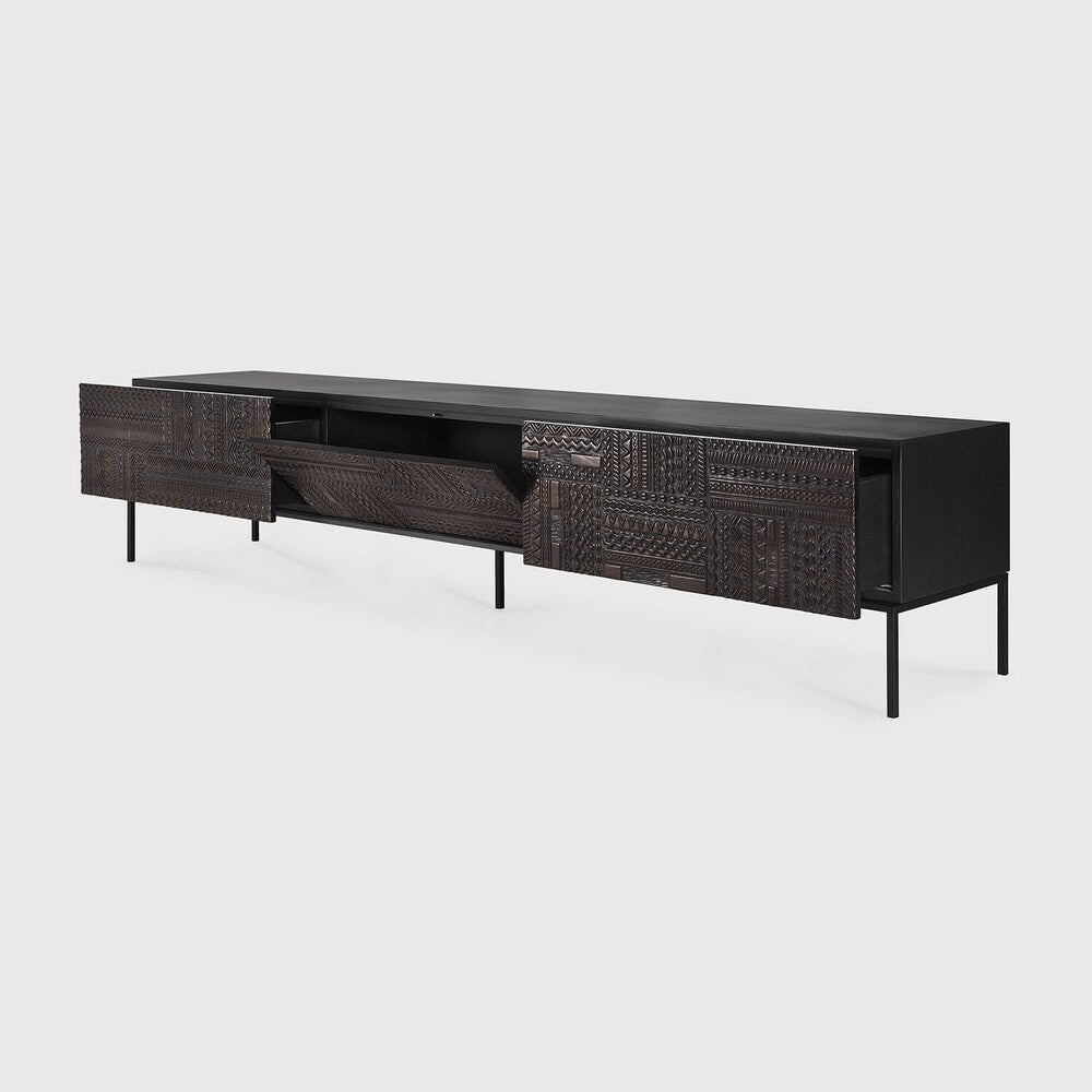 Tabwa TV Cupboard Sage Interiors - Modern Wooden Media Console - Sage InteriorsEthnicraft