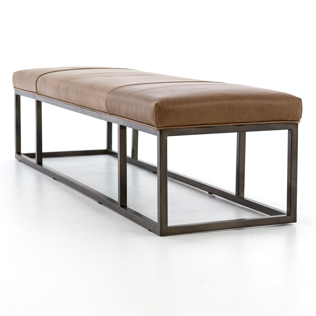 Tailored Bench, Leather Warm Taupe Dakota - Sage InteriorsFHCoffee Table