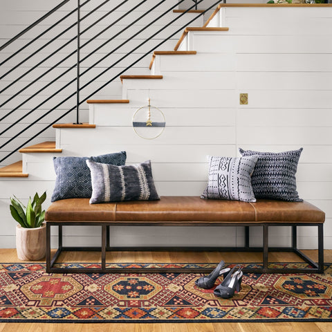 Tailored Bench, Leather Warm Taupe Dakota - Sage InteriorsFHCoffee Table