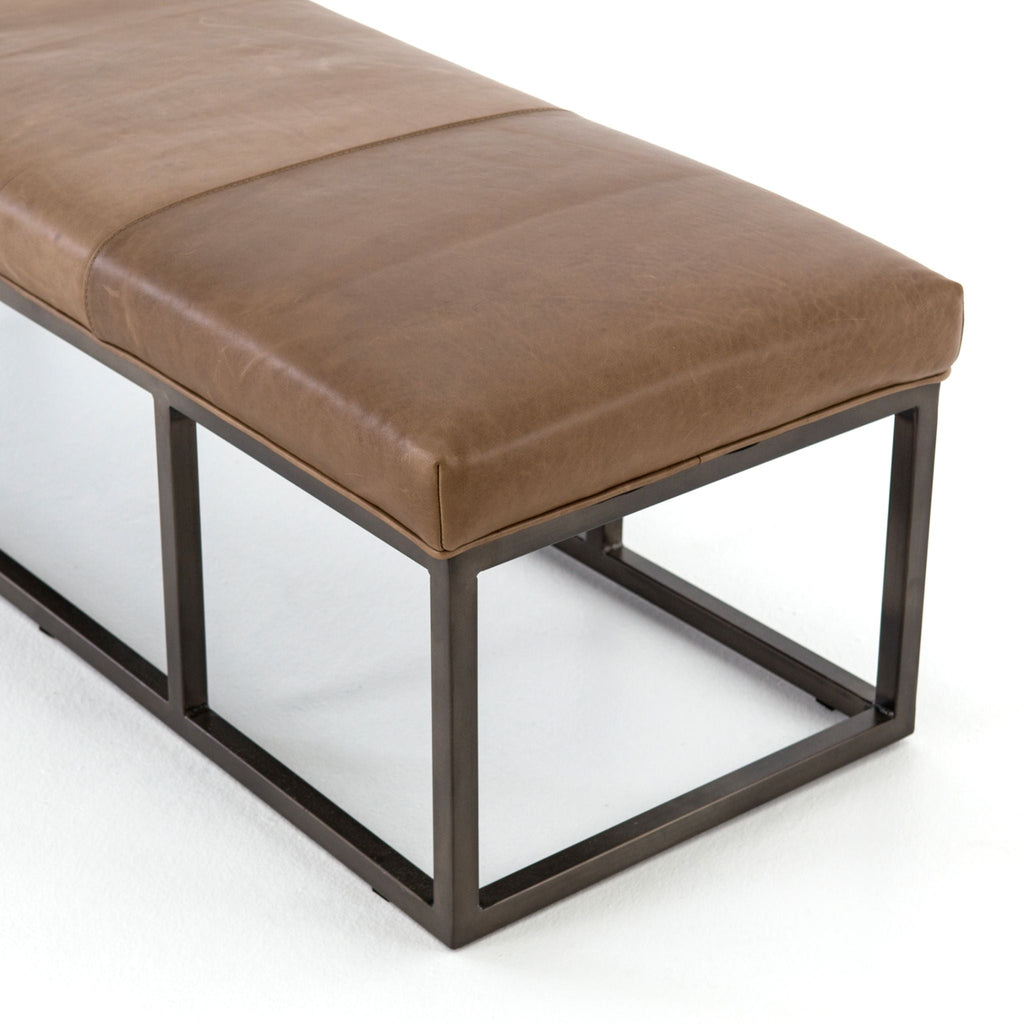 Tailored Bench, Leather Warm Taupe Dakota - Sage InteriorsFHCoffee Table