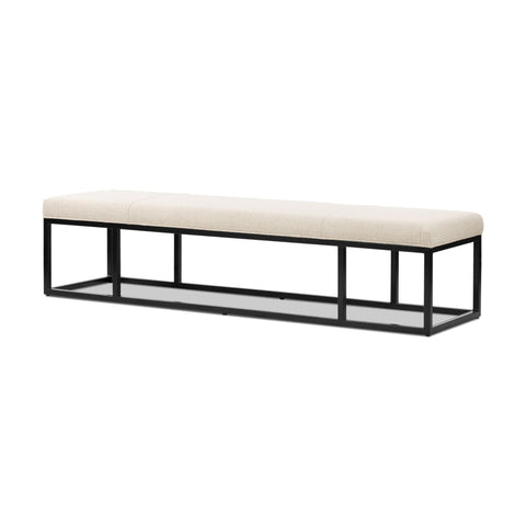 Tailored Bench, Performance Irving Flax - Sage InteriorsFH