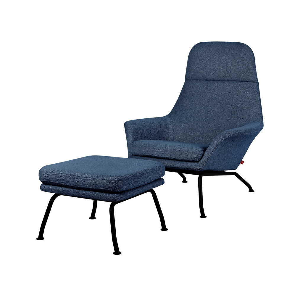 Tallinn Chair & Ottoman – Sculptural Scandinavian - Inspired Lounge Set - Sage InteriorsSage InteriorsChair & Ottoman