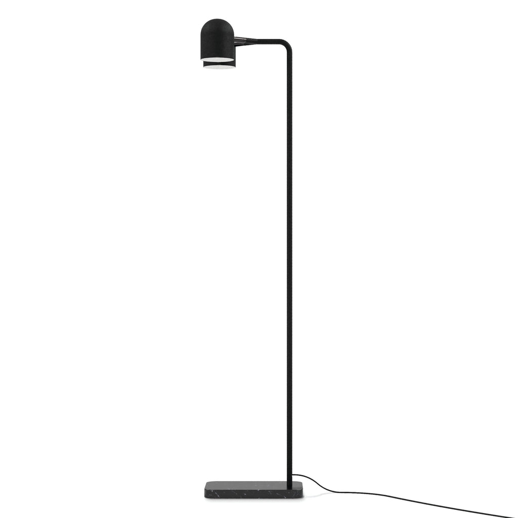 Tandem Adjustable Floor Lamp – Marble Base Dual Head Black or White Finish - Sage InteriorsSage InteriorsLamp