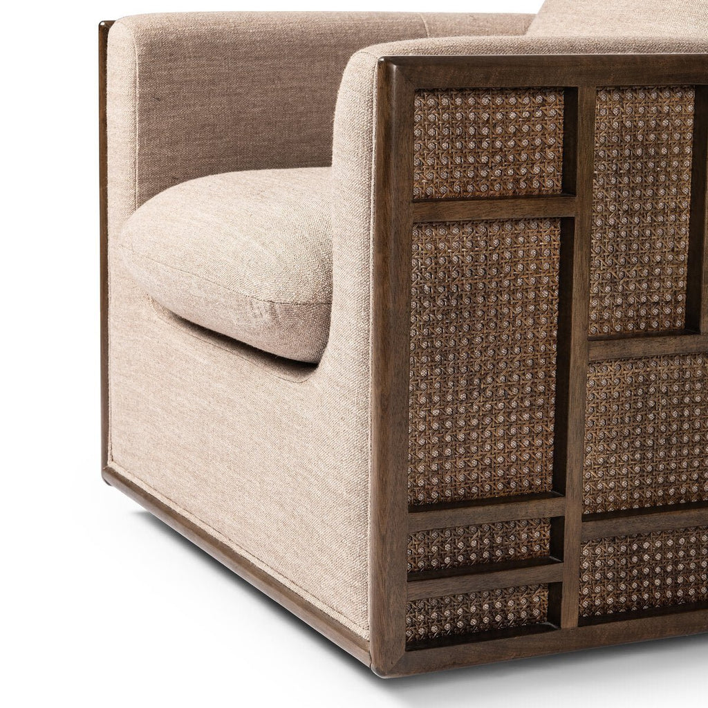 Tatami Tonal Swivel Chair - Sage InteriorsFour HandsAccent Chair