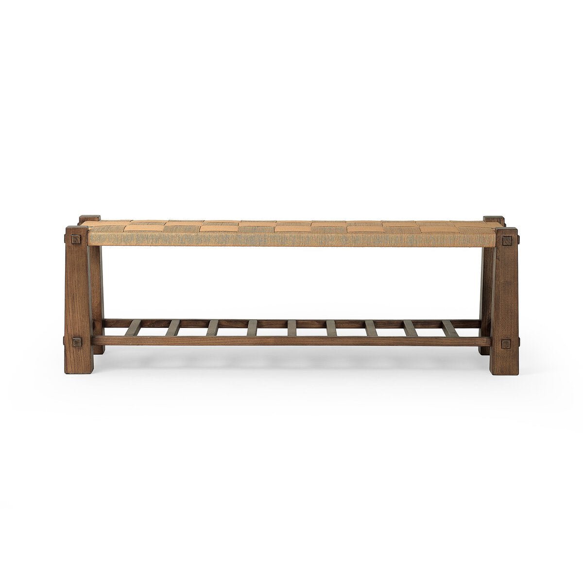 Textured Tiered Accent Bench