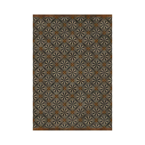 The Intellectual Life Vintage Vinyl Floorcloth - Sage InteriorsSpicher and Co