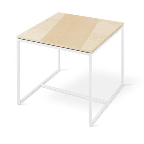 Tobias End Table (Online Exclusive) – Wood Veneer Top & Steel Base - Sage InteriorsSage InteriorsTable