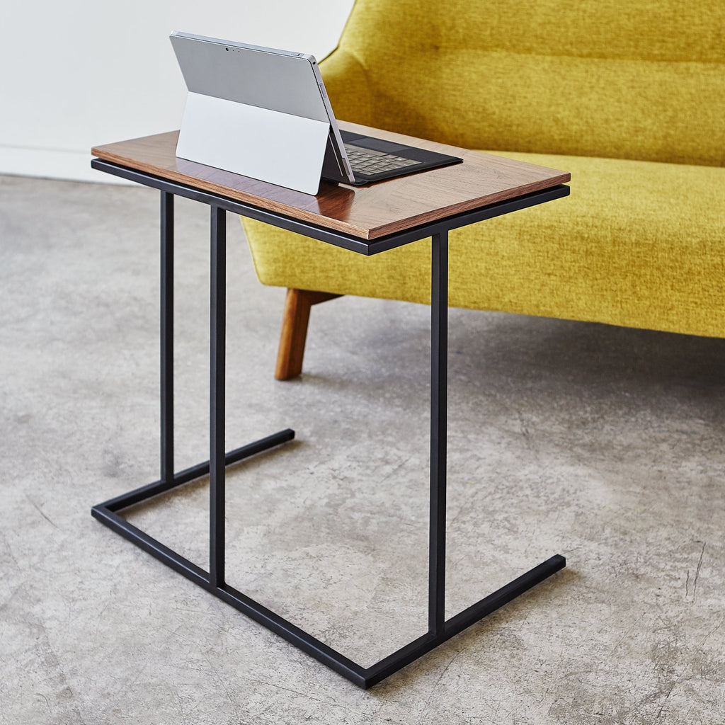 Tobias Network Table – Real Wood Veneer Top & Powder - Coated Steel Base - Sage InteriorsSage InteriorsTable