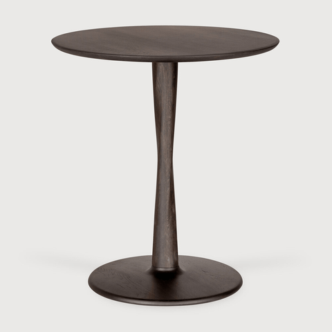 Torsion Dining Table - Varnished Oak - Brown - Round - Sage InteriorsEthnicraftDining Table