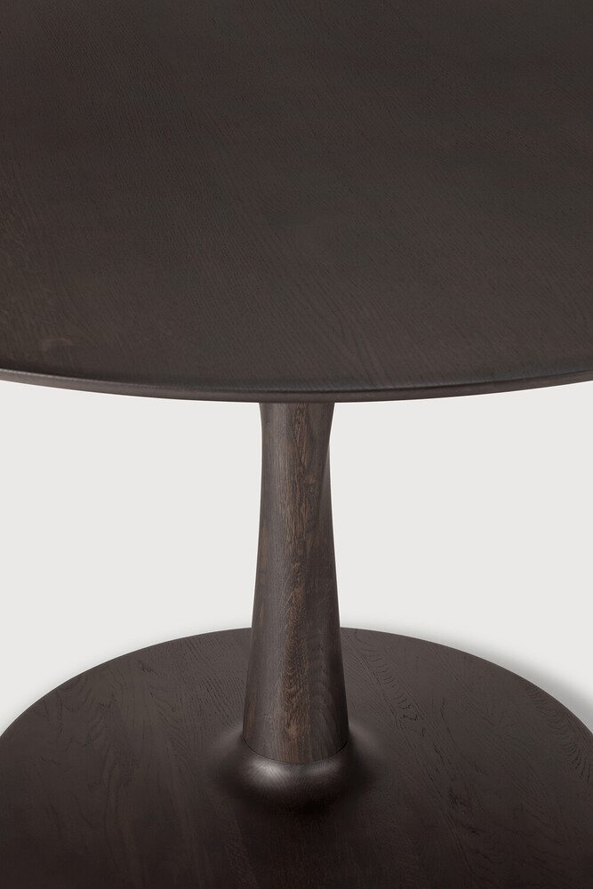 Torsion Dining Table - Varnished Oak - Brown - Round - Sage InteriorsEthnicraftDining Table