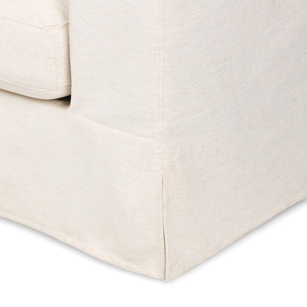 Tovana Sofa – 95" Relaxed Slipcover Sofa in Crypton® Marshmallow Fabric - Sage InteriorsFour HandsSofa