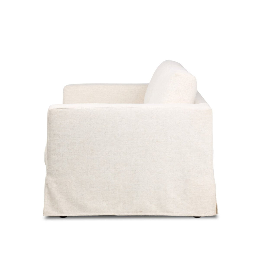Tovana Sofa – 95" Relaxed Slipcover Sofa in Crypton® Marshmallow Fabric - Sage InteriorsFour HandsSofa